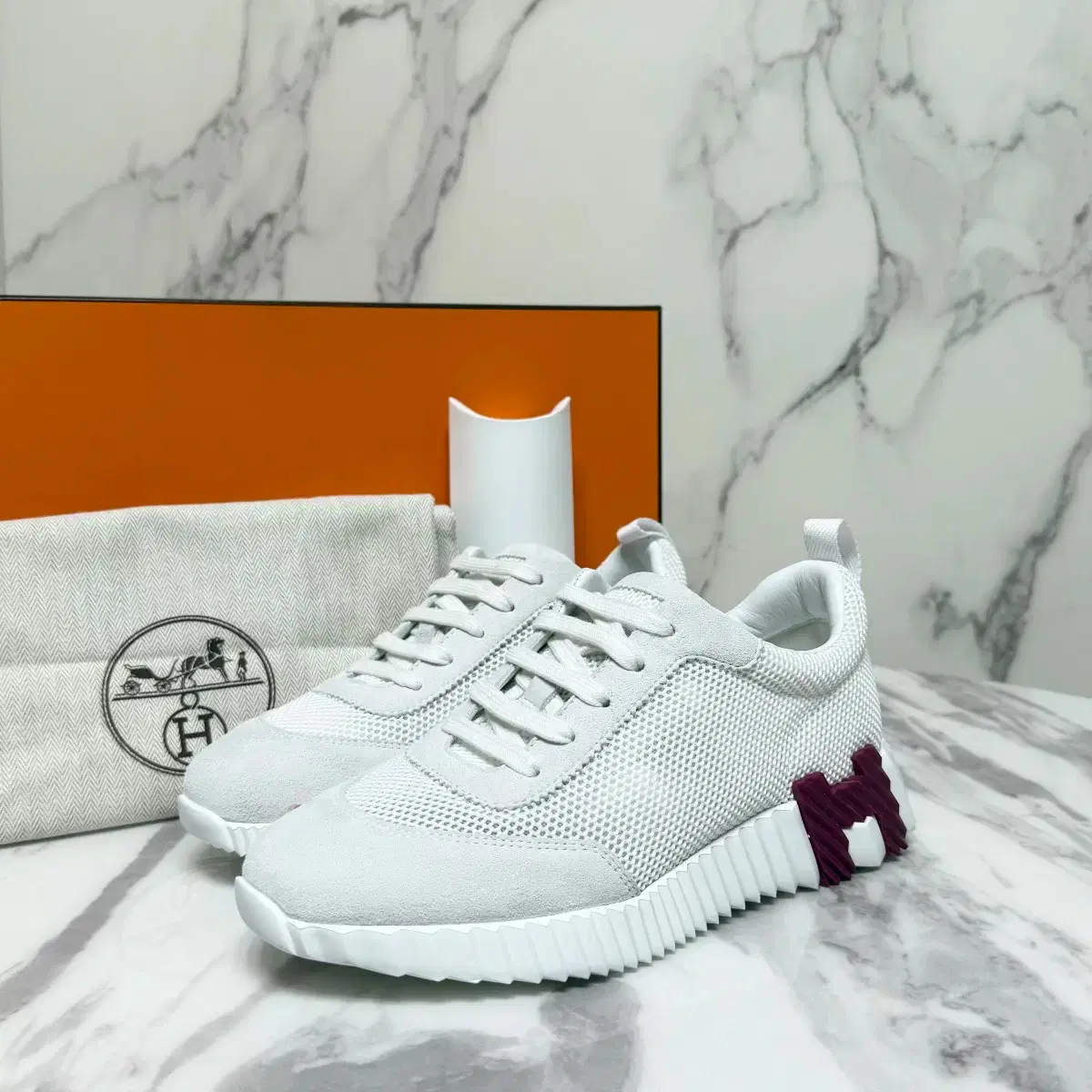 37。5/新製品] エルメスバウンシングメッシュスニーカー (37)。5 サイズ